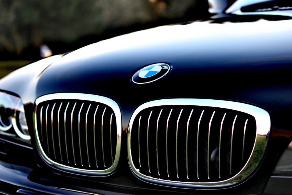 Close-up of BME E39 front grille